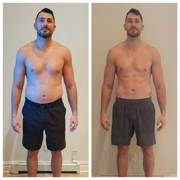 Before and after natural weight loss results