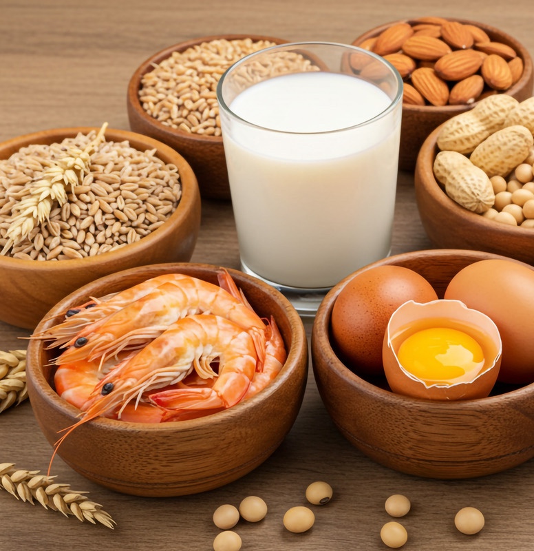 Photo of common food allergies